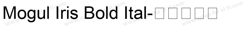 Mogul Iris Bold Ital字体转换